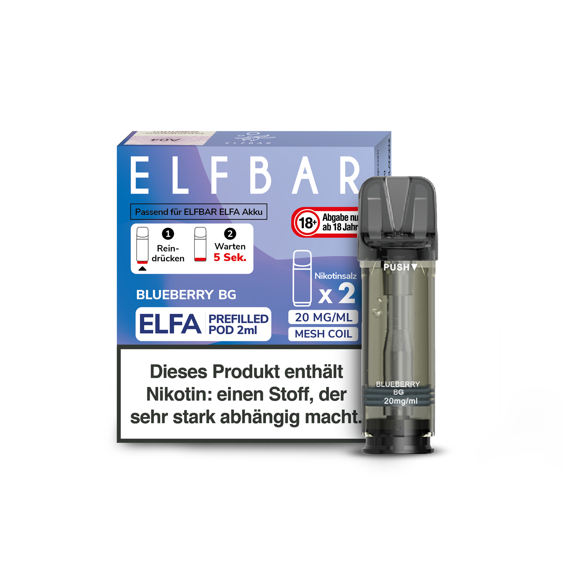 ELFA by Elf Bar - Blueberry BG - Pod - 2ER Pack