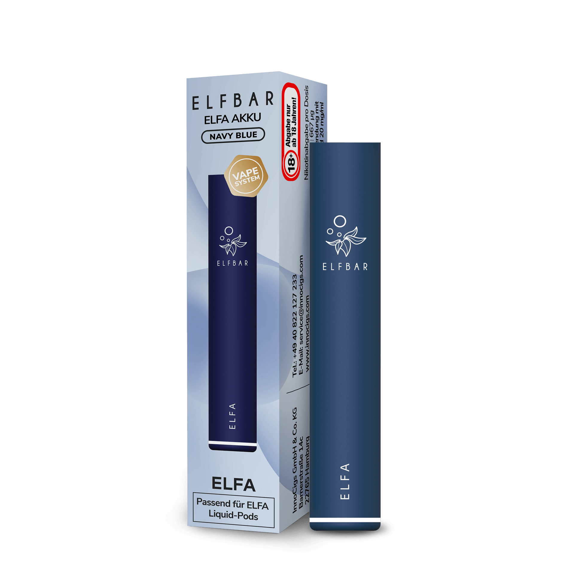 ELFA by Elf Bar - Pod Kit - Navy Blue - Akku 500mAh