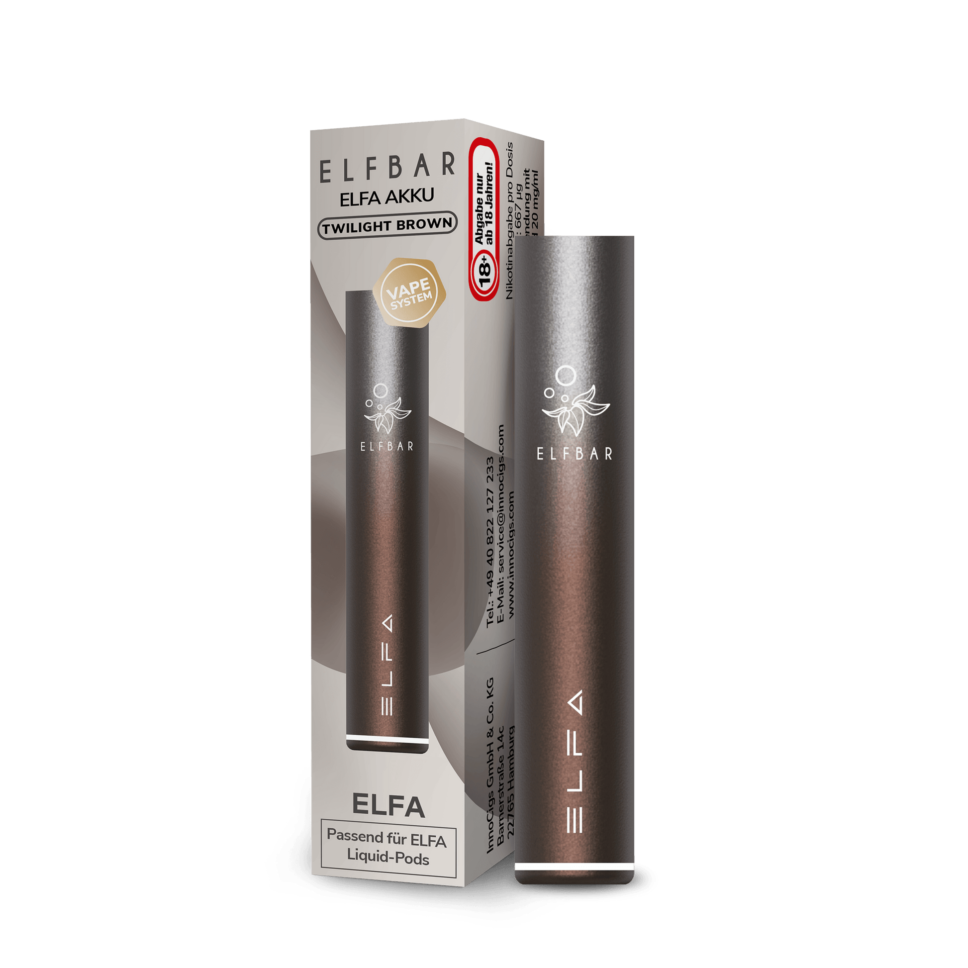 ELFA by Elf Bar - Pod Kit - Twilight Brown - Akku 500mAh