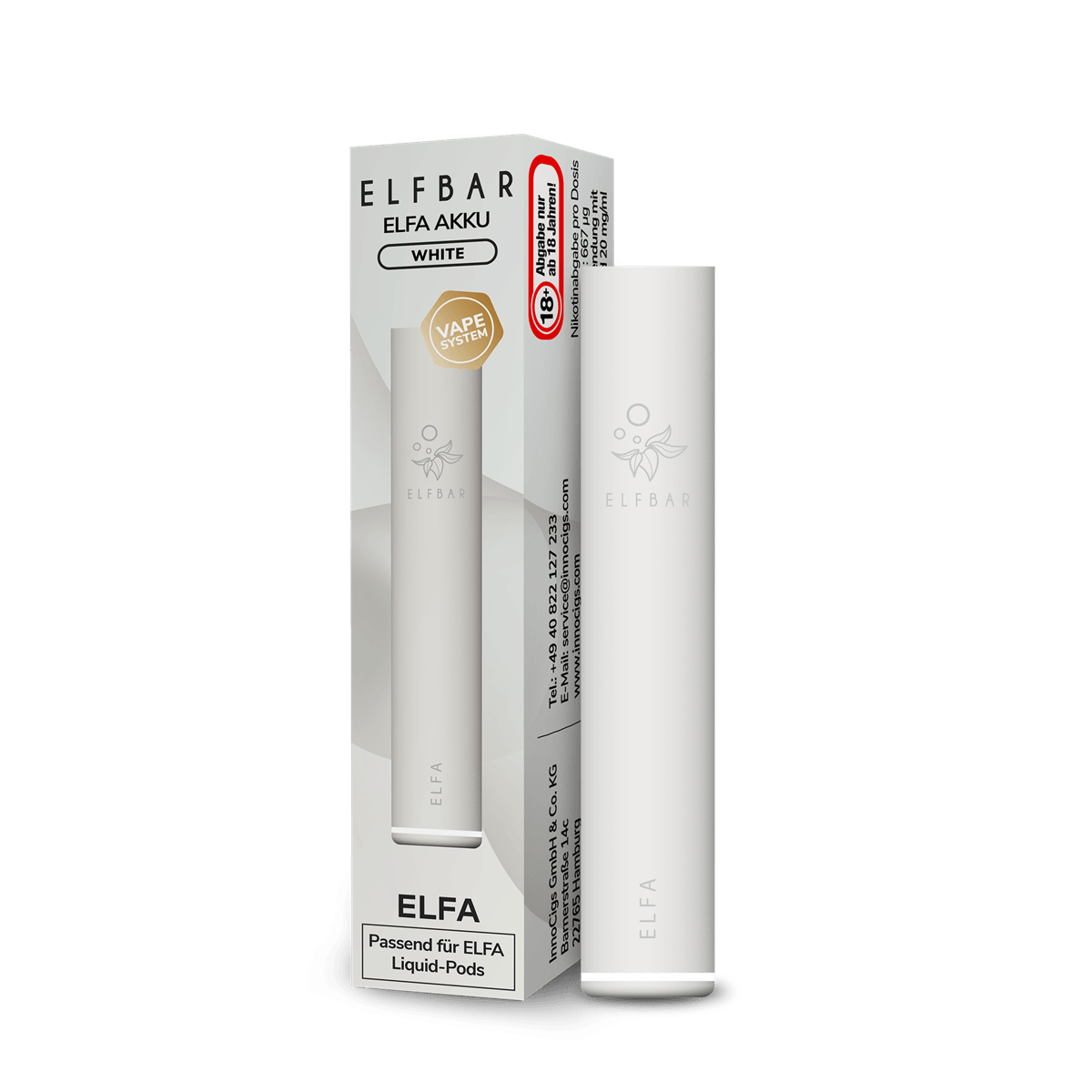 ELFA by Elf Bar - Pod Kit - Weiß - Akku 500mAh