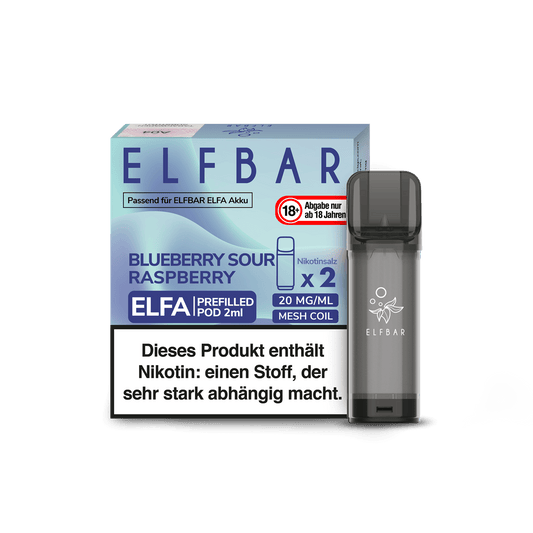 ELFA by Elf Bar - Blueberry Sour Raspberry - Pod - 2ER Pack