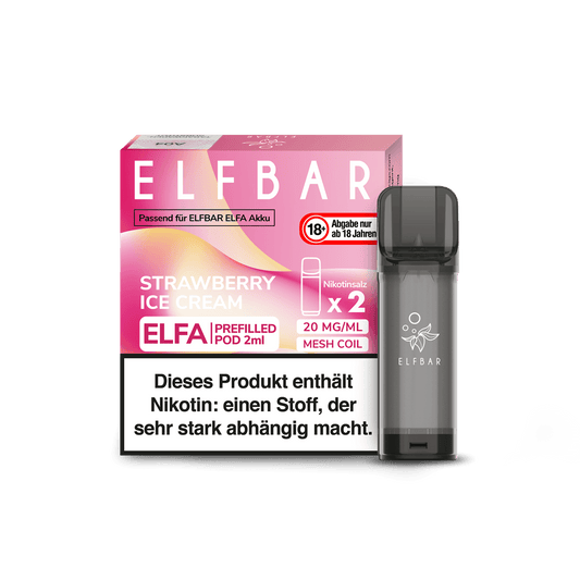ELFA by Elf Bar - Strawberry Ice Cream - Pod - 2ER Pack